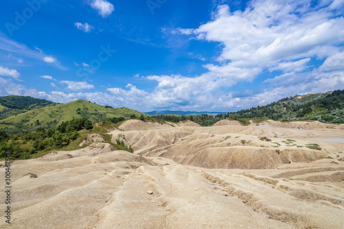 Mud formations in Berca Mud Volcanoes area near Scortoasa village in Romania