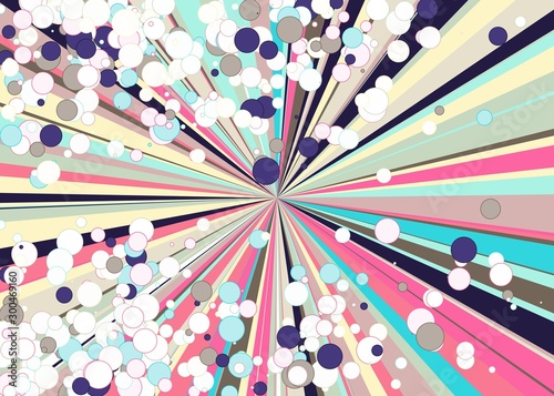 Colorful Lines Random Distribution Computational Generative Art background illustration