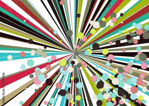 Colorful Lines Random Distribution Computational Generative Art background illustration