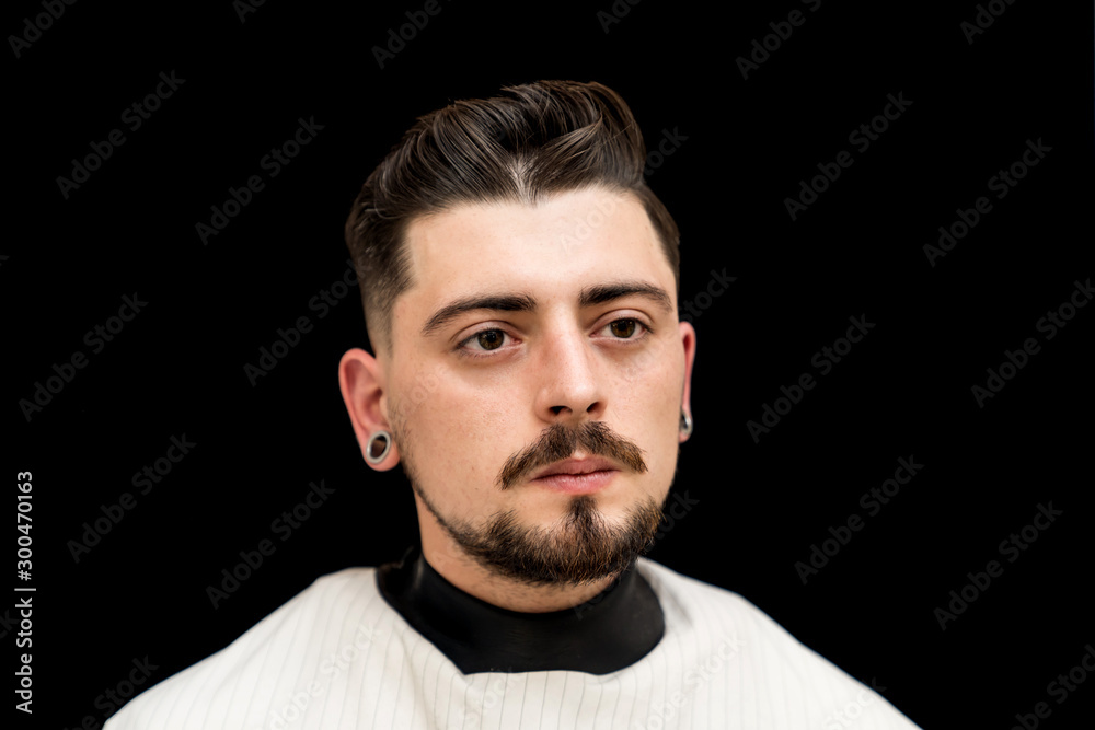 Fototapeta premium Final haircut. Men's hair and beard care.