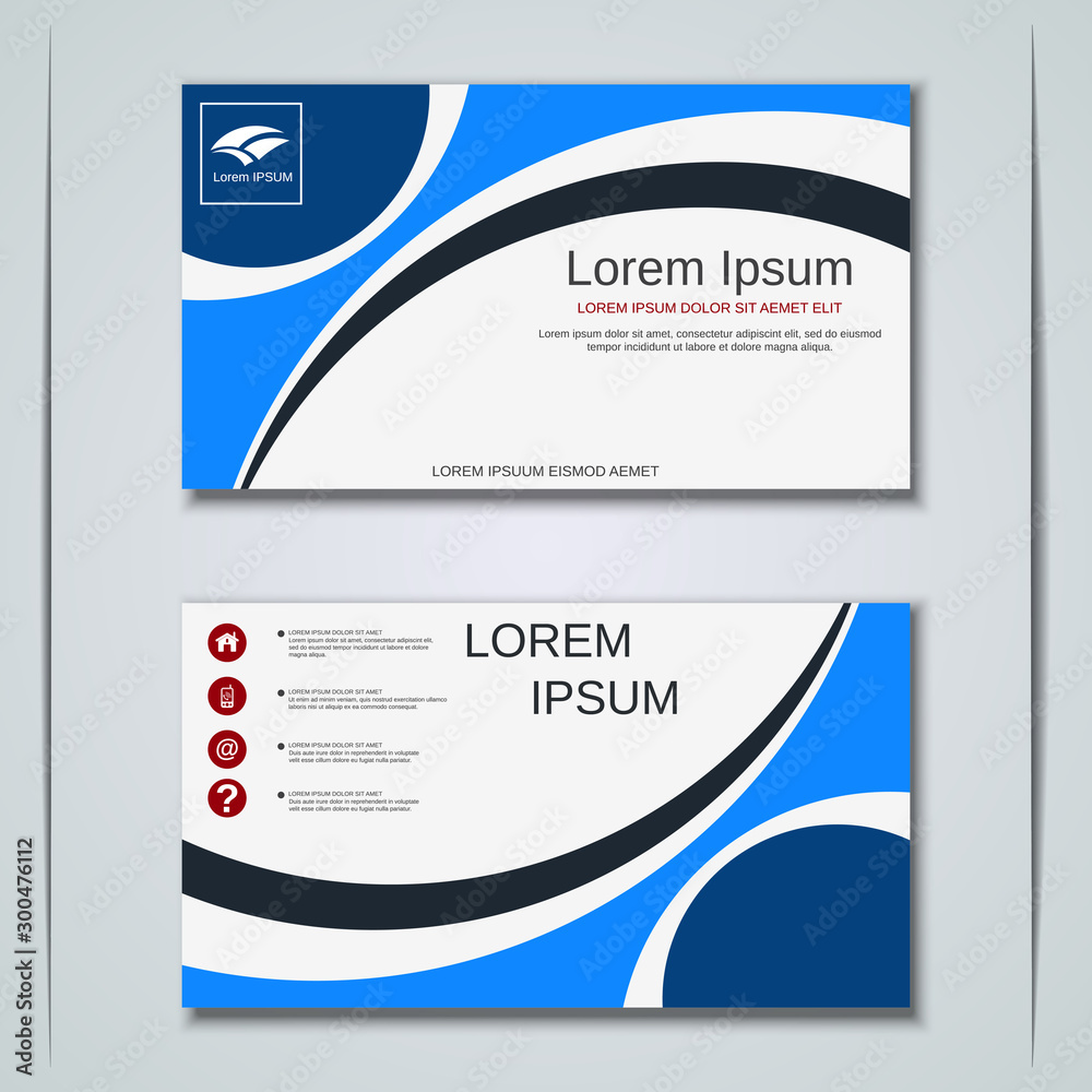 Modern business visiting card vector design template Modern business visiting card vector design template