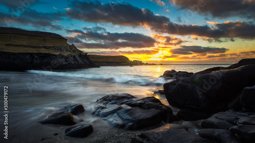  Sunset on the coast