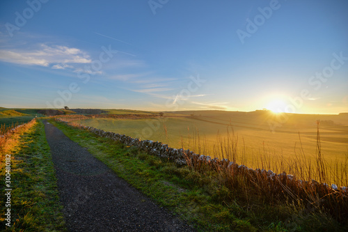 high peak trail at dawn 