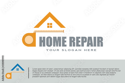 home repair logo. housing improvement signs or symbols. vector illustration elements