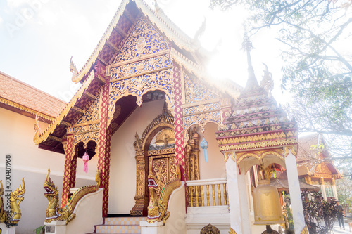temple in chiangmai in thailand