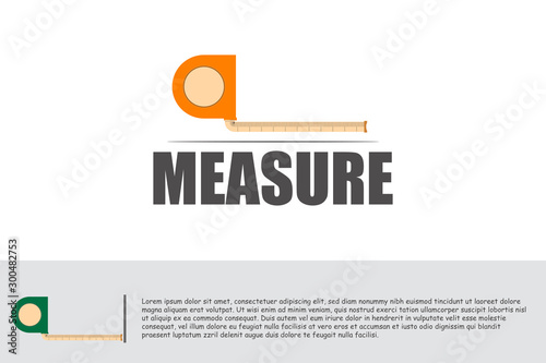 building tools logo. measuring tape , measure icons. can be used for signs or symbols in the housing repair tool industry.