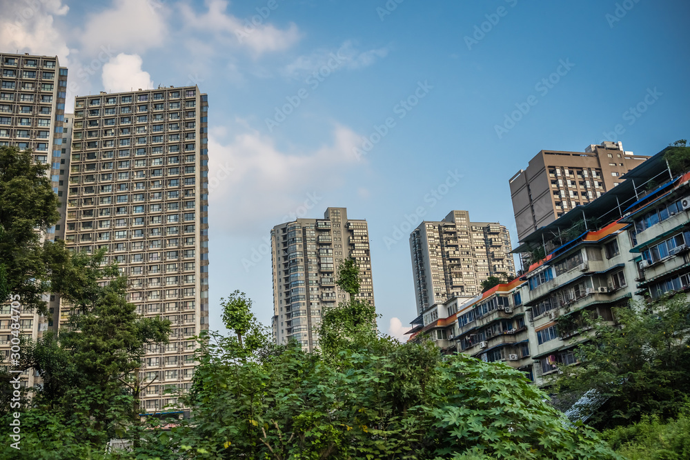 High residential buildings in Chengdu