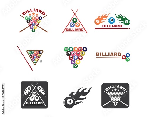 billiard balls icon vector illustration design