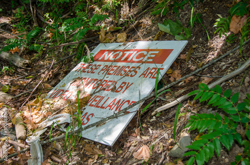 Sign Not Effective in the Woods photo