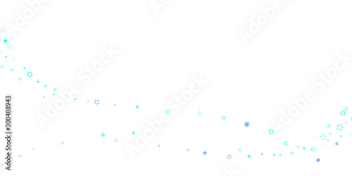 Blue  cyan  turquoise glitter stars confetti