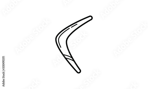 boomerang icon vector illustration