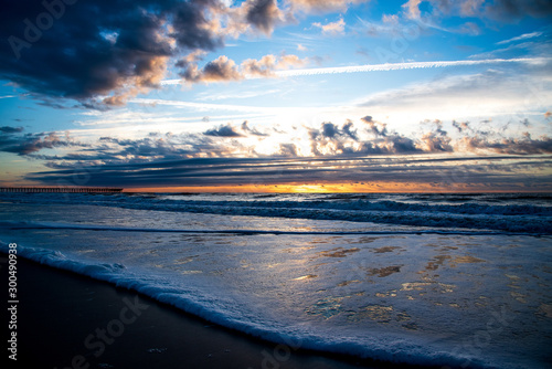 sunset on the beach