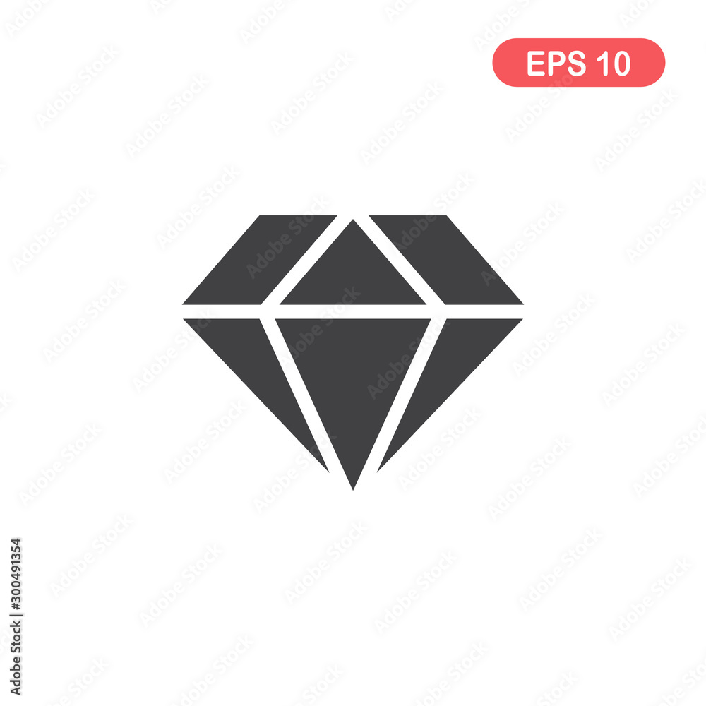 Diamond gemstone icon symbol vector Diamond gemstone icon symbol vector