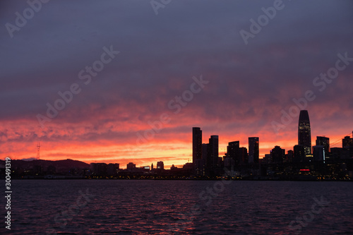 San Francisco Skyline At Sunset
