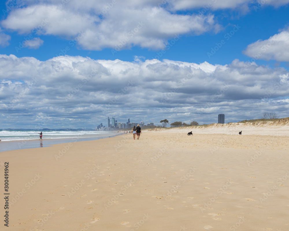 Surfers Paradise beach walks