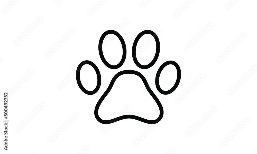 paw print icon vector illustration paw print icon vector illustration