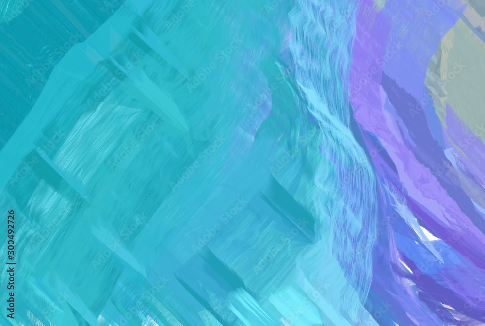 Obraz premium abstract medium turquoise, light sea green and sky blue color background illustration. can be used as wallpaper, texture or graphic background