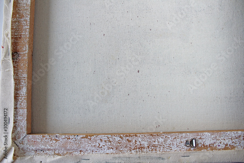 Old canvas art white background