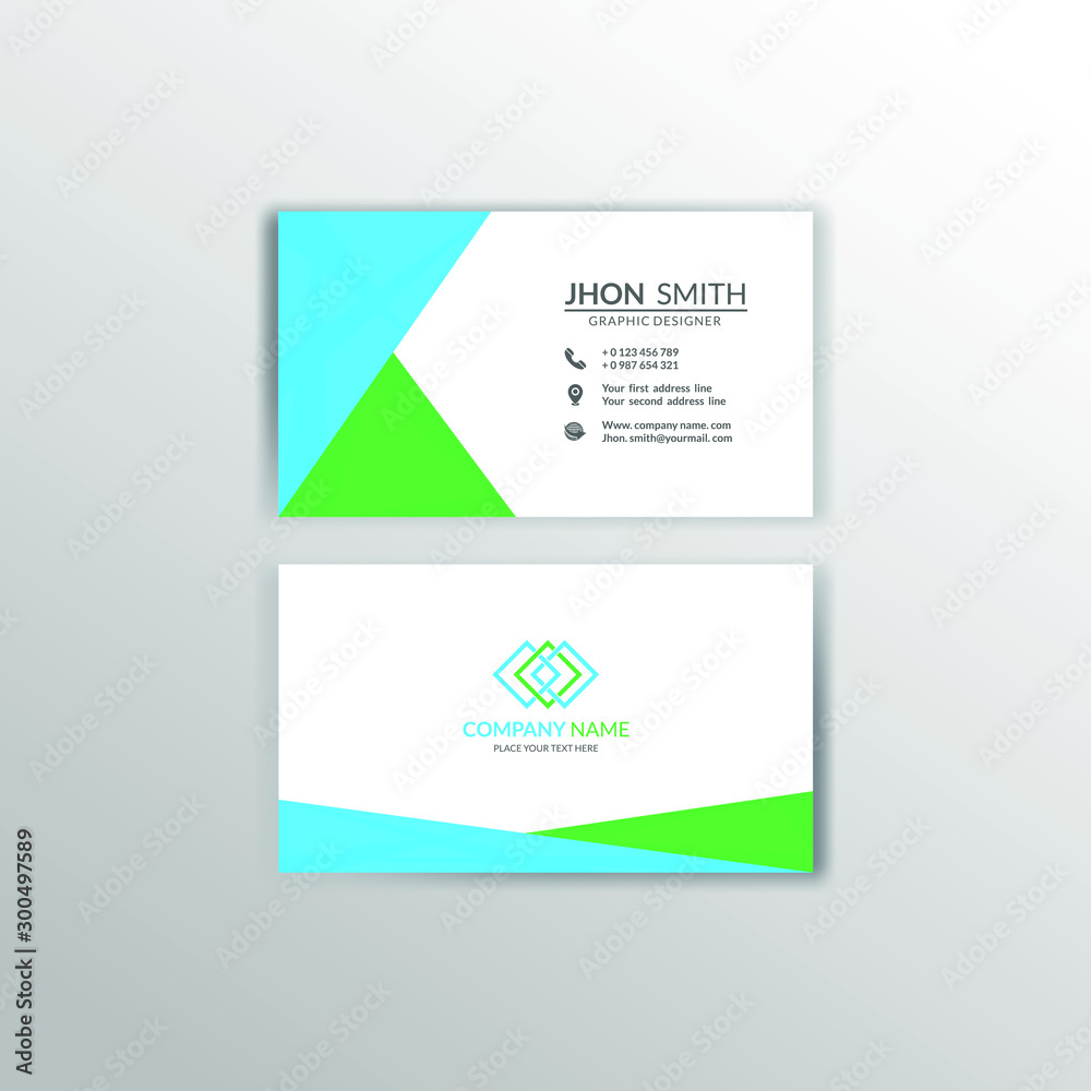 Creative and professional business card design. vector illustration