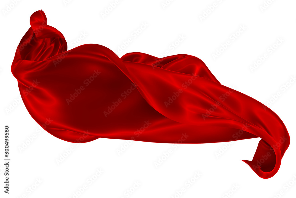 Abstract background of red wavy silk or satin. 3d rendering image. Abstract background of red wavy silk or satin. 3d rendering image.