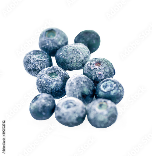 Blueberries isolated on white background