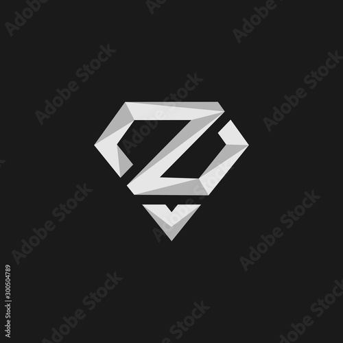 Letter Z Diamond Luxury Creative Icon Logo Design Template Element Vector