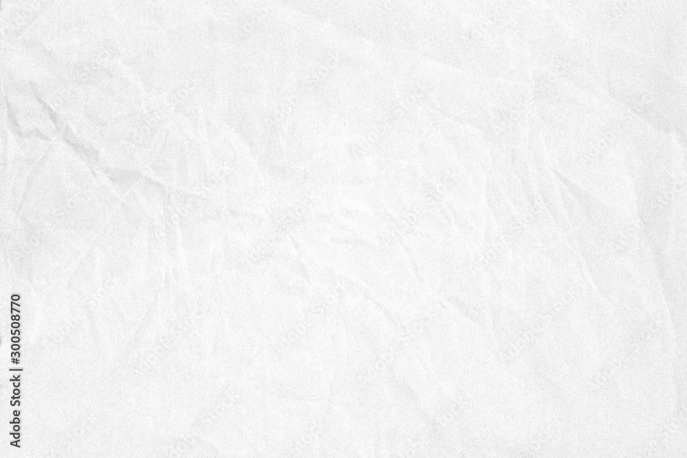Crumpled white grey paper background texture