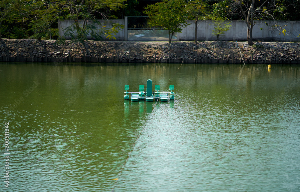 recycle waste water treatment or renovation machine in pond