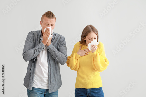 Young couple suffering from...