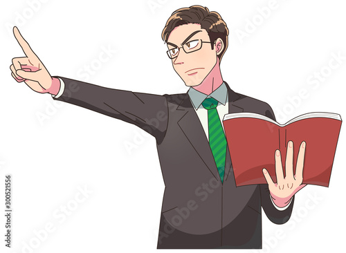 ビジネスマン 先生 講師 勉強