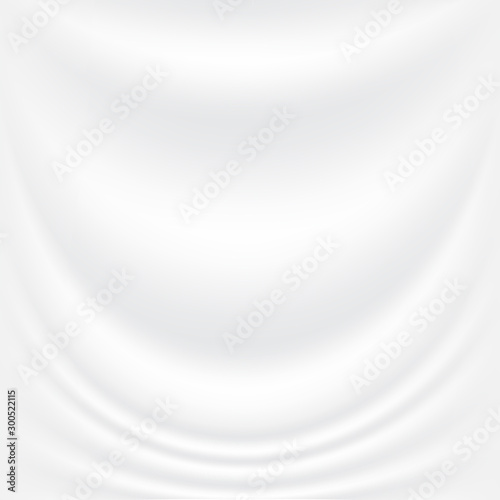 Abstract white and gray vector background. Satin luxury cloth texture
