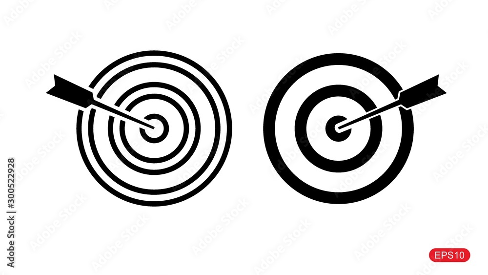 Target Icon vector.symbol for web site Computer and mobile vector.