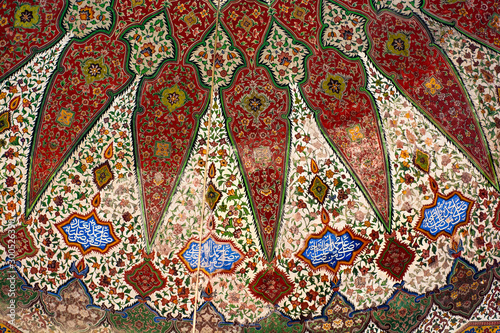Geometrical Persian art pattern in the mosque 