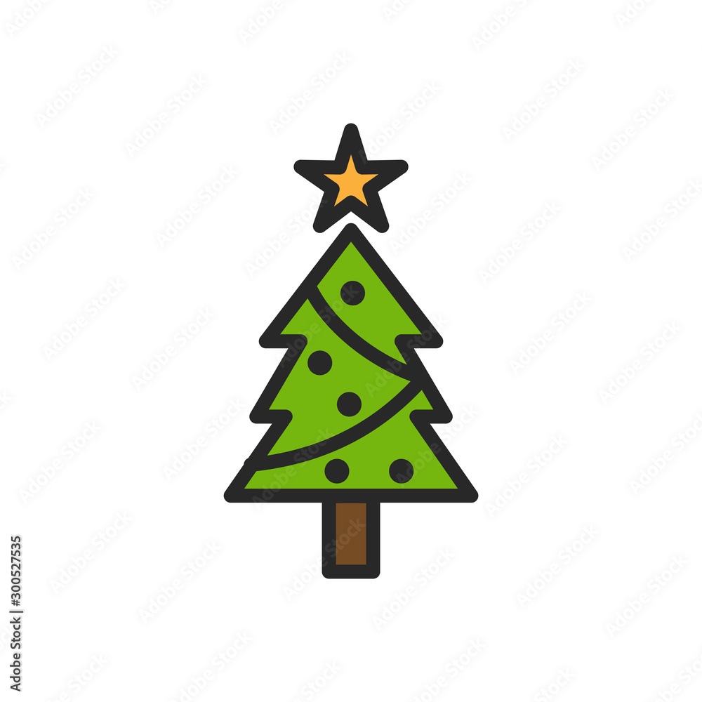 Fototapeta premium Christmas icon vector isolated symbol illustration EPS 10