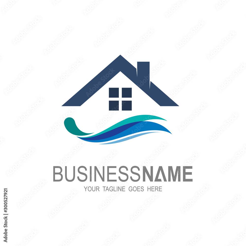 Real estate building logo - modern and simple design Real estate building logo - modern and simple design