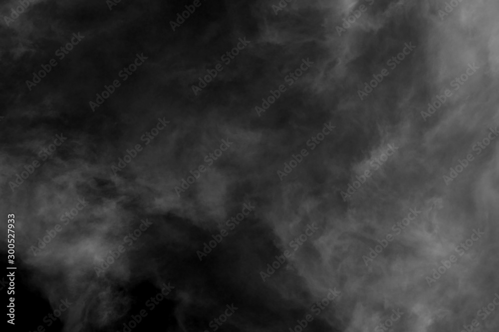 Sky and cloud textured isolated on black background,Abstract white