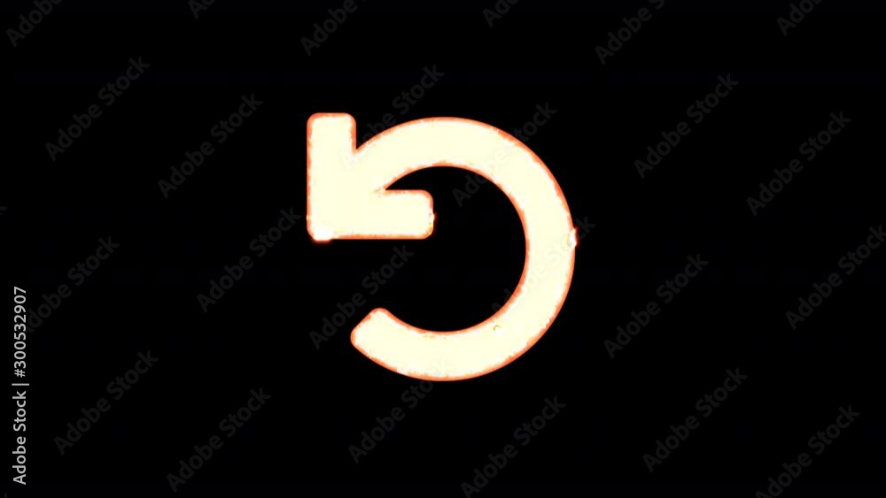 Symbol undo burns out of transparency, then burns again. Alpha channel Premultiplied - Matted with color black Symbol undo burns out of transparency, then burns again. Alpha channel Premultiplied - Matted with color black