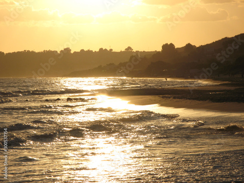 Menfi Beachat Sunset , Agrigento Province in Sicily  photo