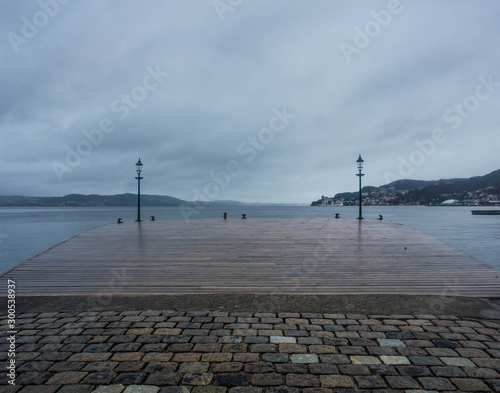 Houses and famous places in Bergen Norway