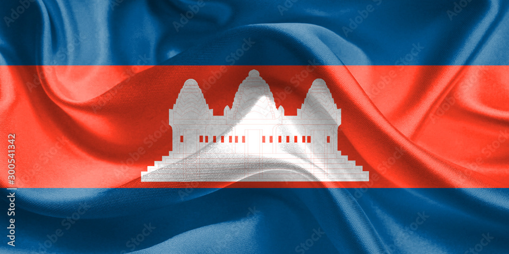 Cambodia Flag Flag Of Kamboja Waving Cambodian Flags 3D Realistic Cambodia Flag Flag Of Kamboja Waving Cambodian Flags 3D Realistic