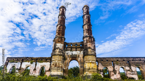 Heritage Iteri Masjid of Champaner also known as Amir manzil( brick tomb). Champaner-Pavagadh Archaeological Park, a UNESCO World Heritage Site, is located in Panchmahal district in Gujarat, India. photo