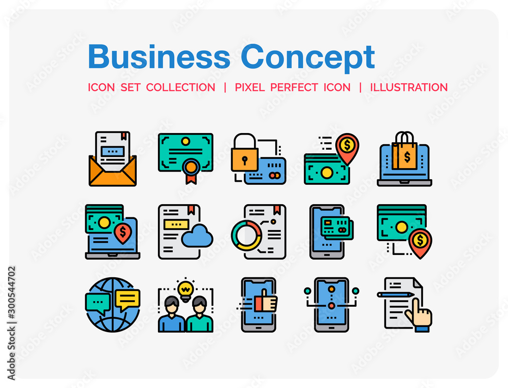 Business Icons Set. UI Pixel Perfect Well-crafted Vector Thin Line Icons. The illustrations are a vector. Business Icons Set. UI Pixel Perfect Well-crafted Vector Thin Line Icons. The illustrations are a vector.