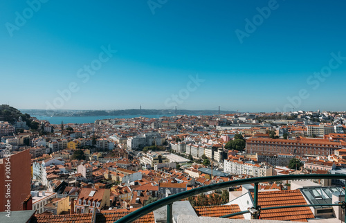 Lisbon. View of the city from the observation deck.
