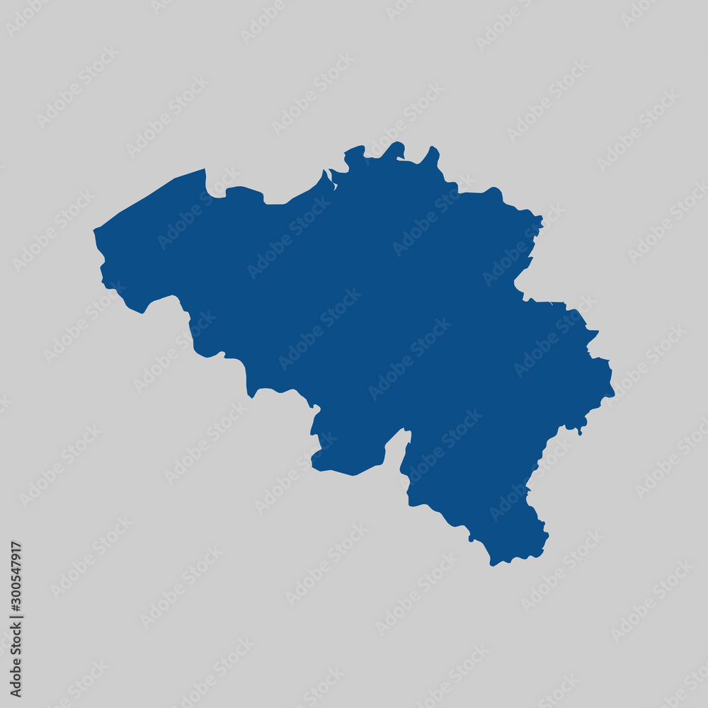 map of Belgium