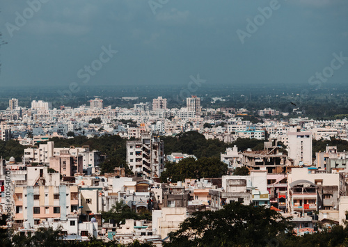 View of the Junagadh City as seen from the Uparkot Fort in Junagadh, Gujarat, India