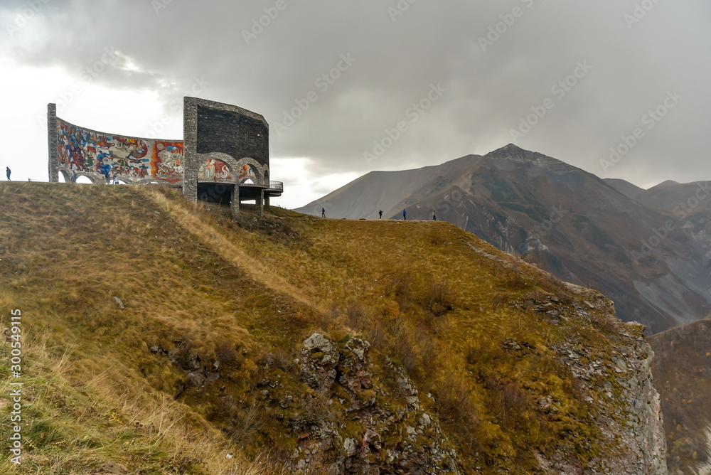 Russia–Georgia Friendship Monument, in the road from Tbilisi to Kazbegi
