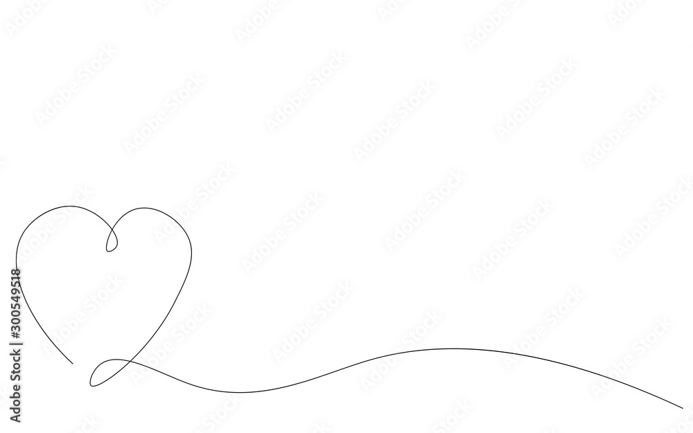 Valentine's day heart card, vector illustration