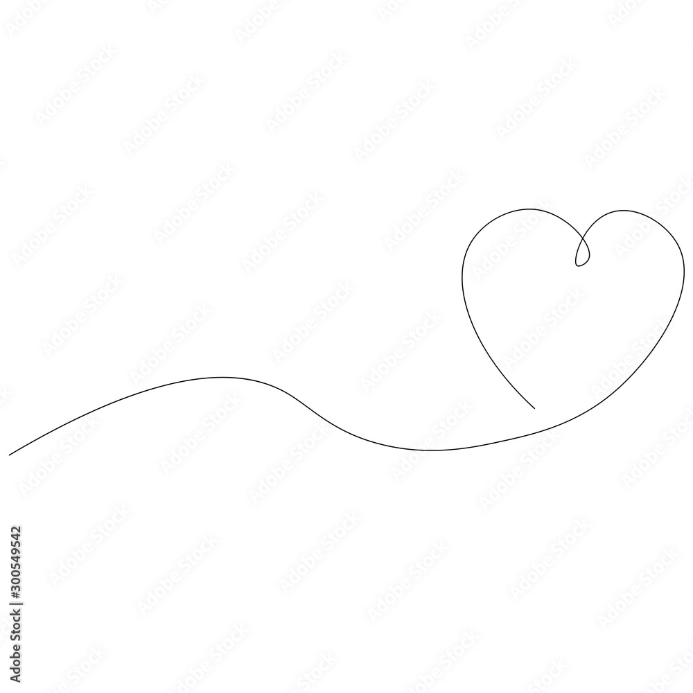 Valentine's day heart background, vector illustration - obrazy, fototapety, plakaty 
