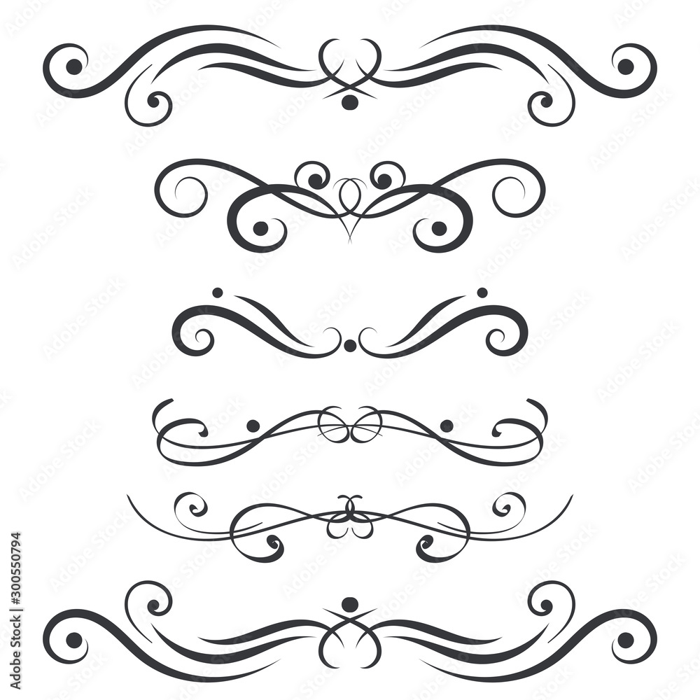 Floral decorative ornament Floral decorative ornament