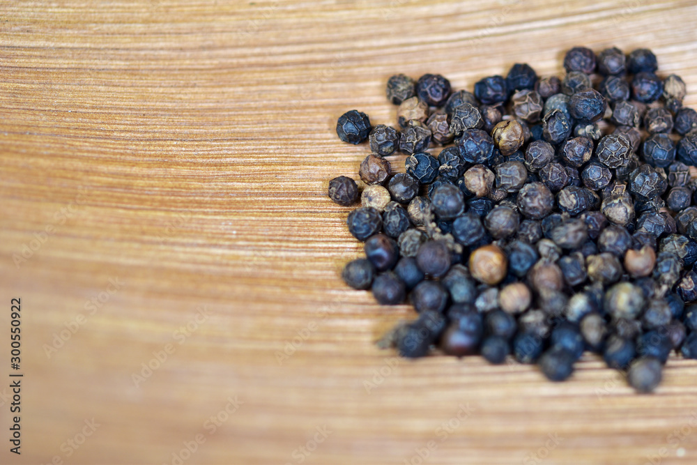Black pepper on the dry bark tree